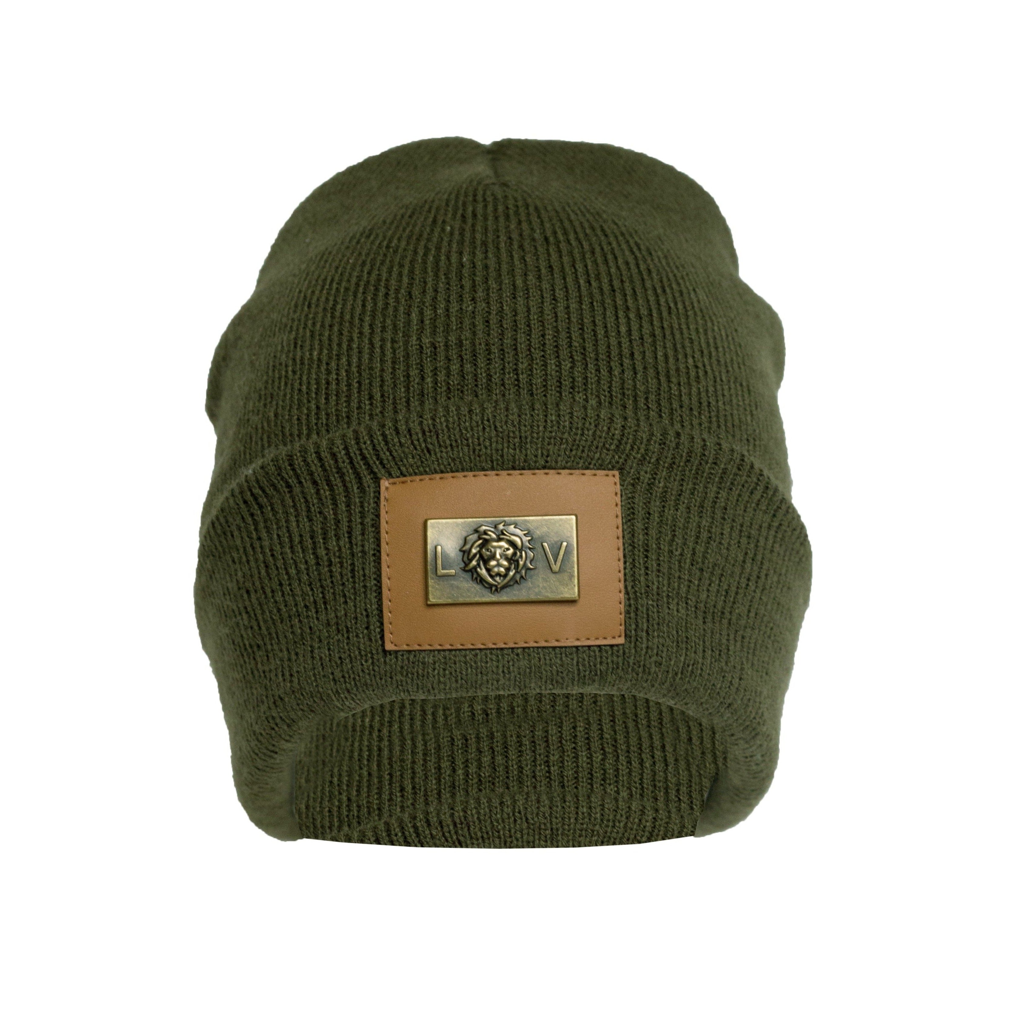 The LV Beanie Olive Green – Liberty Vibe LLC