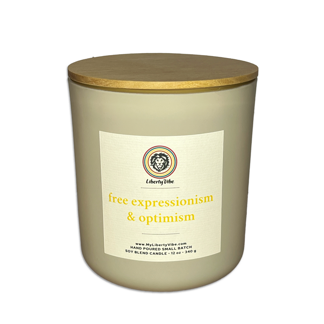 Yellow-Free Expressionism & Optimism Vibe Candle