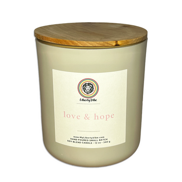 Light Pink- Love &  Hope Vibe Candle