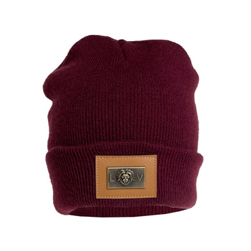 The LV Beanie - Burgundy